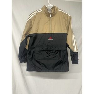 Vintage Adidas pullover, windbreaker with front pocket size medium